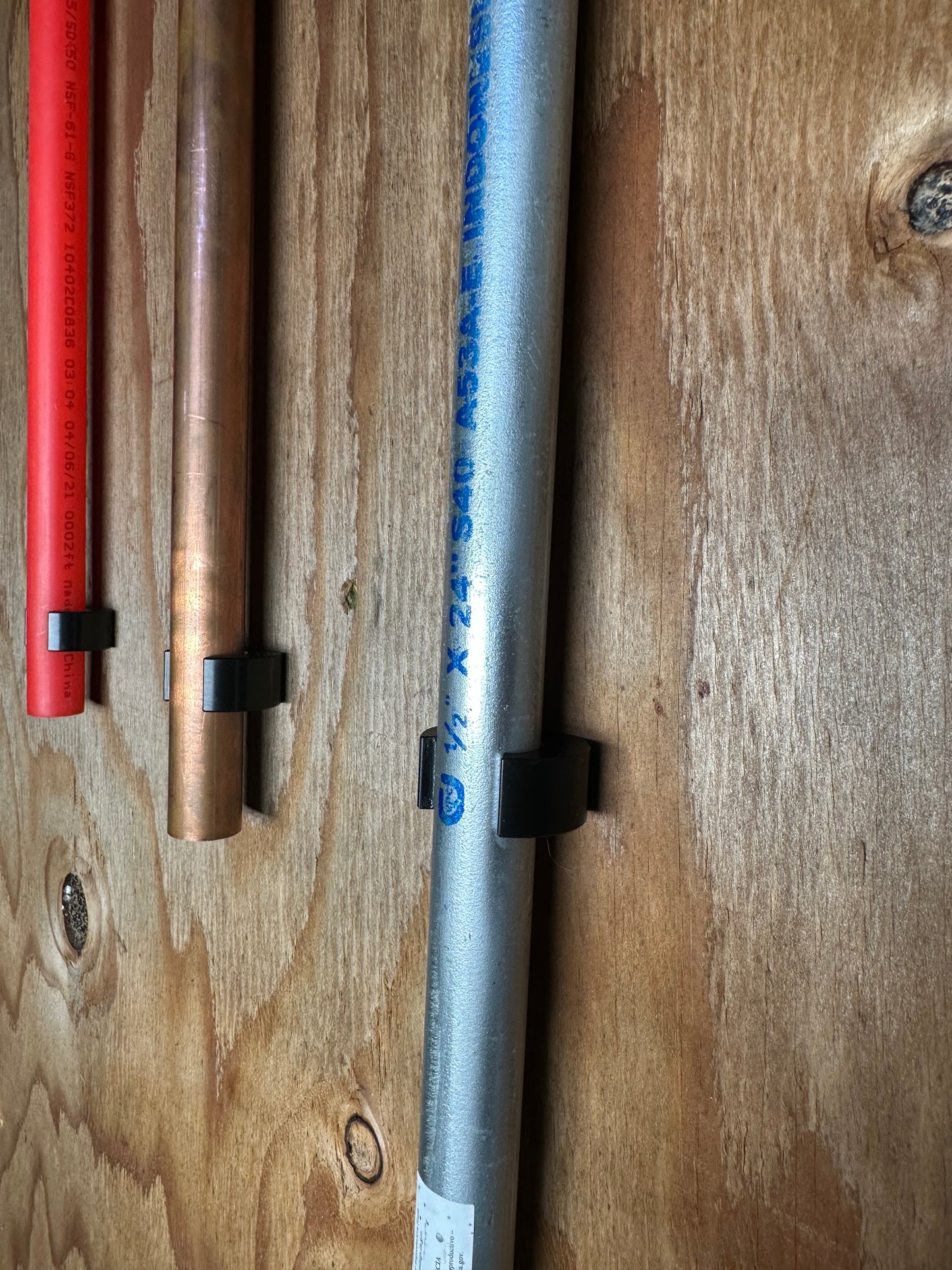 3/4" PVC Tubing Retaining Clips